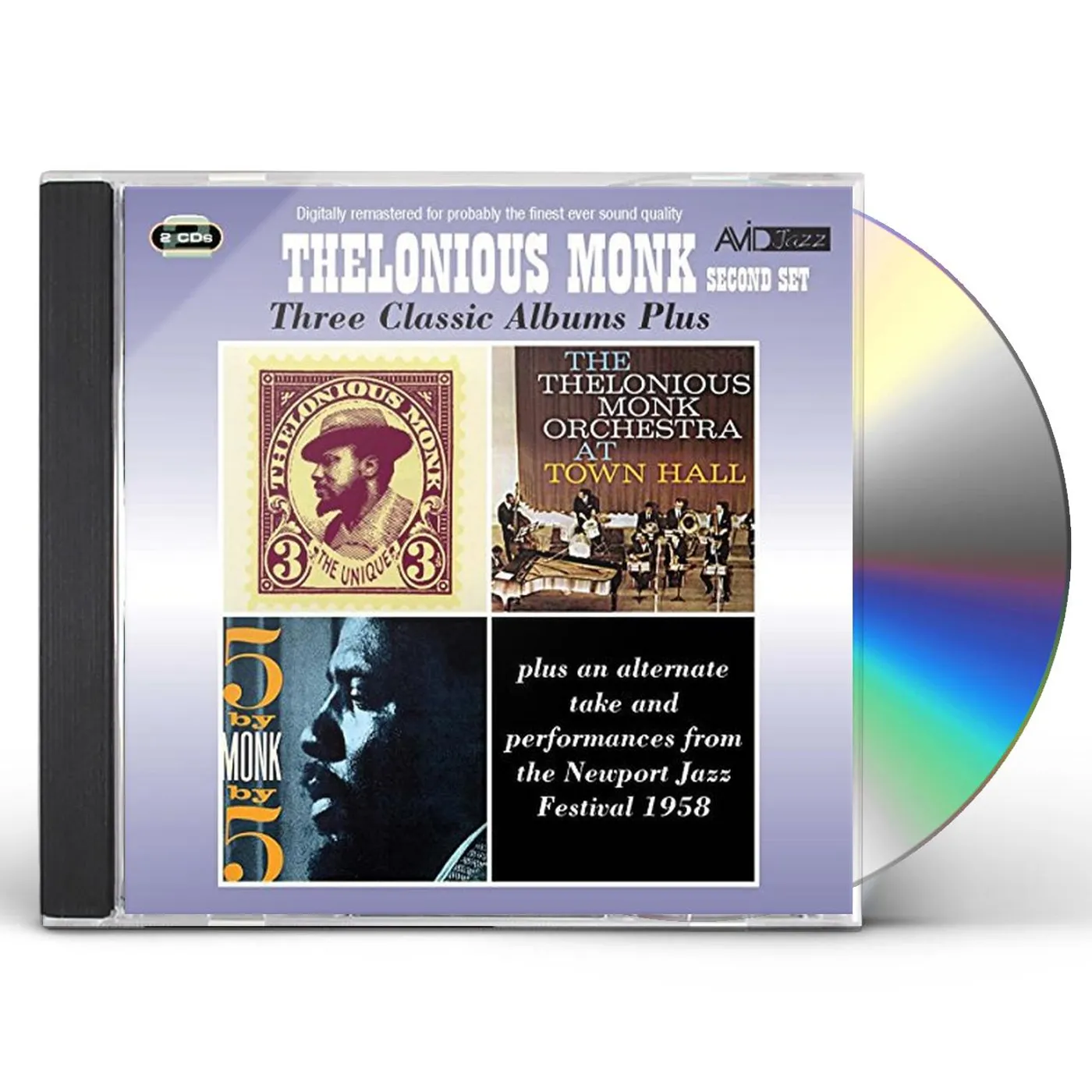 Thelonious Monk 3 LPS-UNIQUE / AT TOWN HALL: 5 BY MONK BY 5 CD