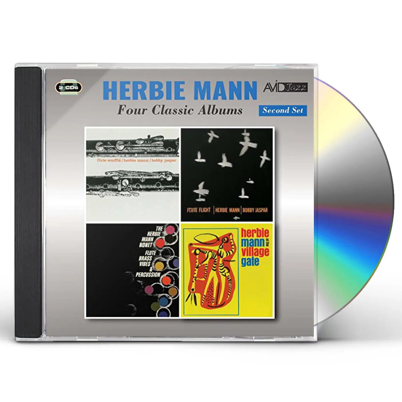 Herbie Mann FLUTE SOUFFLE / FLUTE FLIGHT / FLUTE BRASS & VIBES CD