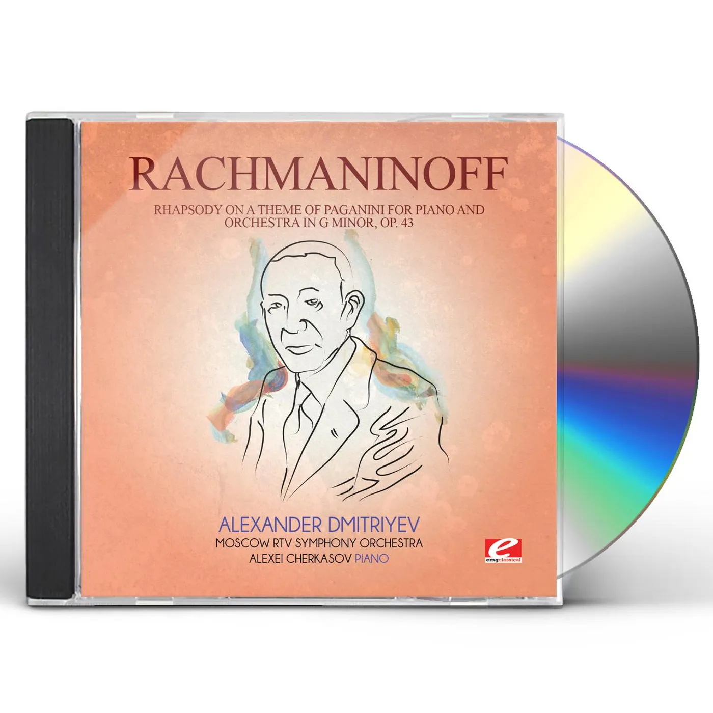 Sergei Rachmaninoff RHAPSODY ON THEME PAGANINI PIANO & ORCH G MIN CD