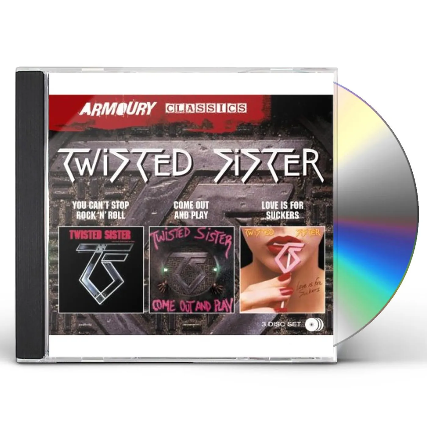 Twisted Sister YOU CAN'T STOP ROCK N ROLL / COME OUT & PLAY / LOV CD