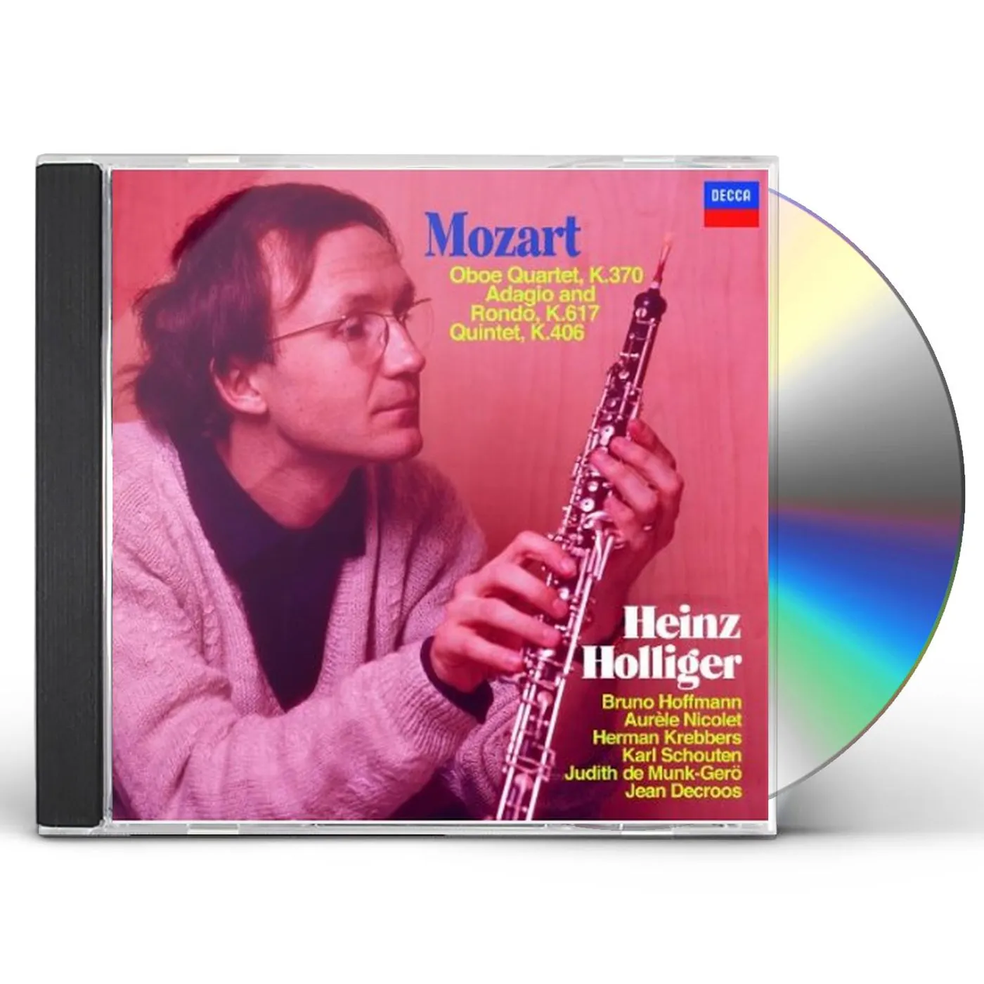 Heinz Holliger MOZART: OBOE QUARTET. QUINTET CD