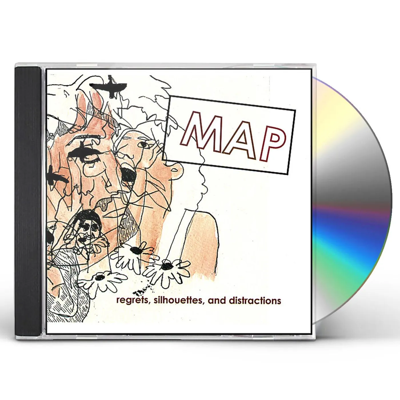 Map REGRETS SILHOUETTES & DISTRACTIONS CD