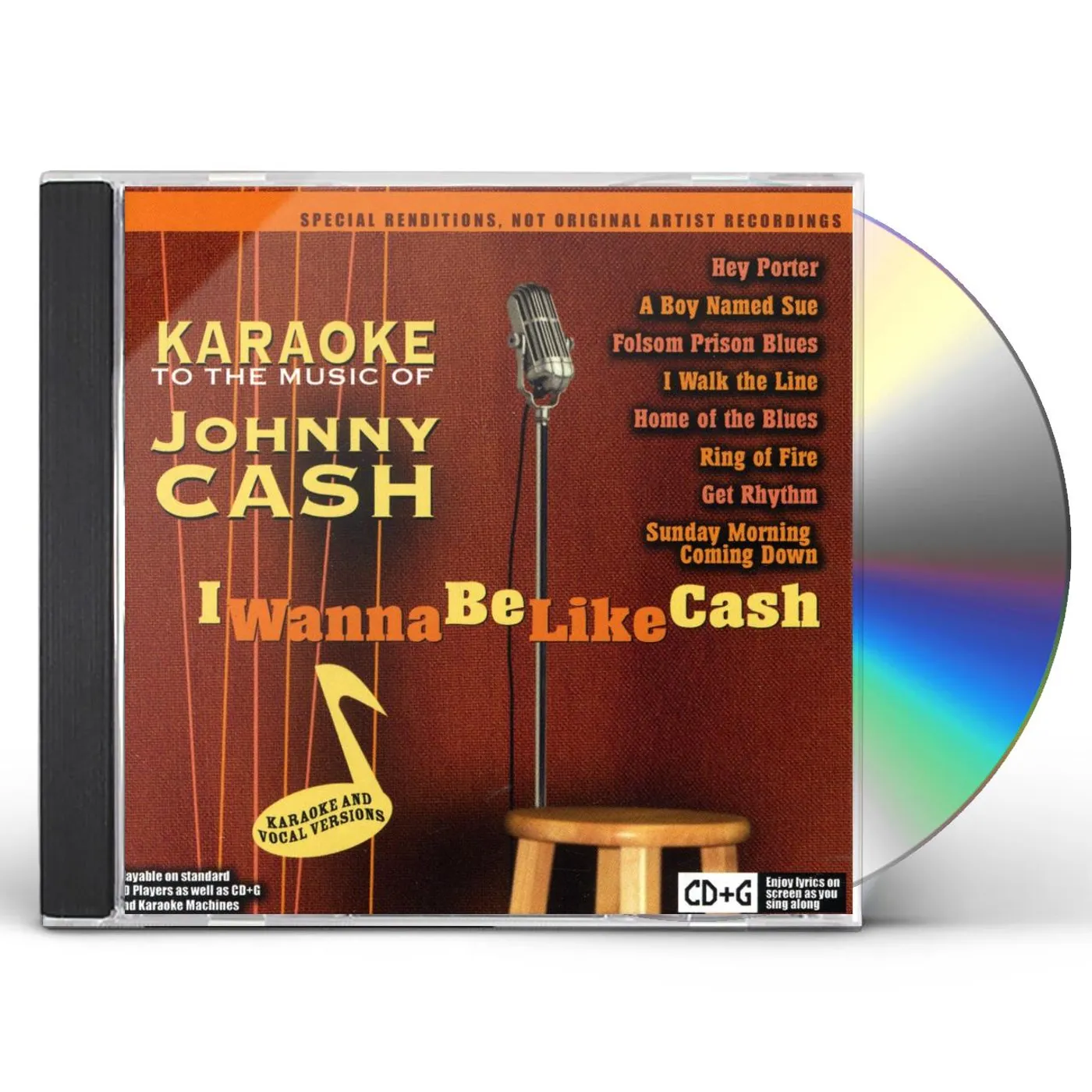 KARAOKE MUSIC OF JOHNNY CASH: I WANNA BE LIKE CASH CD