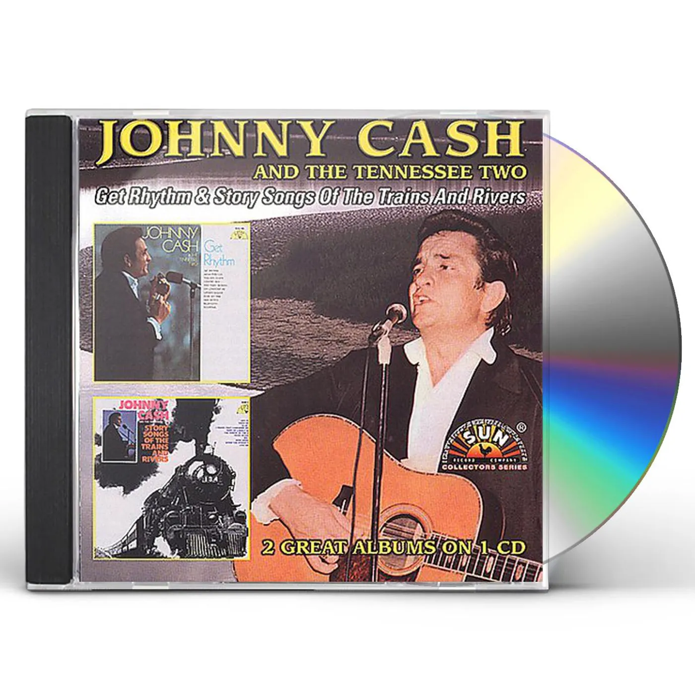 Johnny Cash GET RHYTHM / STORY SONGS OF TRAINS & RIVERS CD