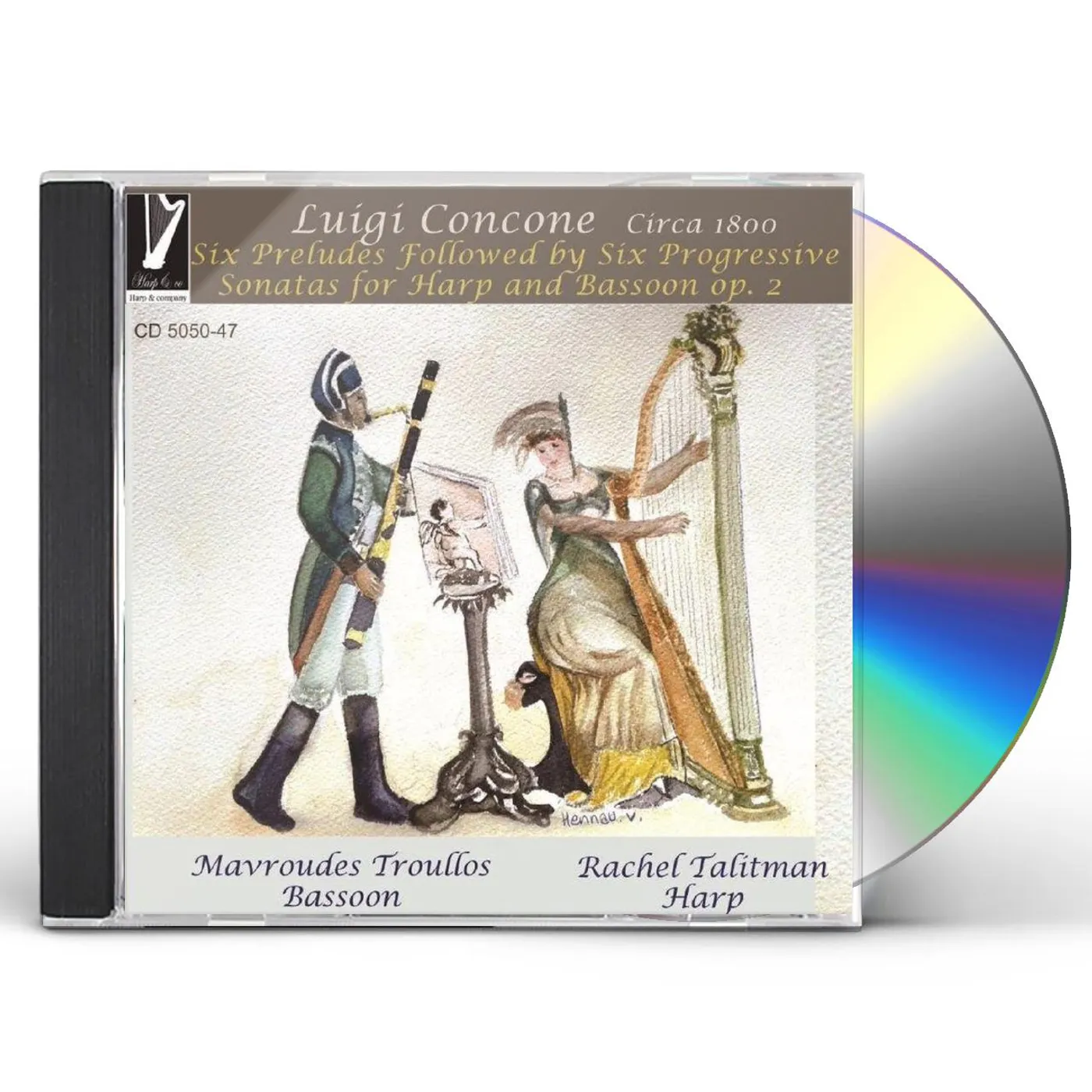 Concone / Rachel Talitman / Mavroudes Troullos LUIGI CONCONE: 6 PRELUDES / 6 PROGRESSIVE SONATAS CD