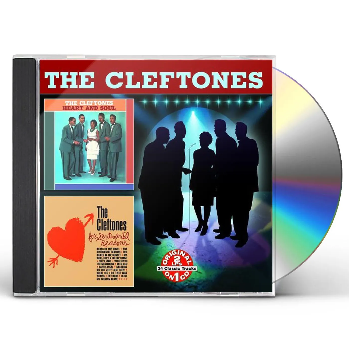 The Cleftones HEART & SOUL / FOR SENTIMENTAL REASONS CD