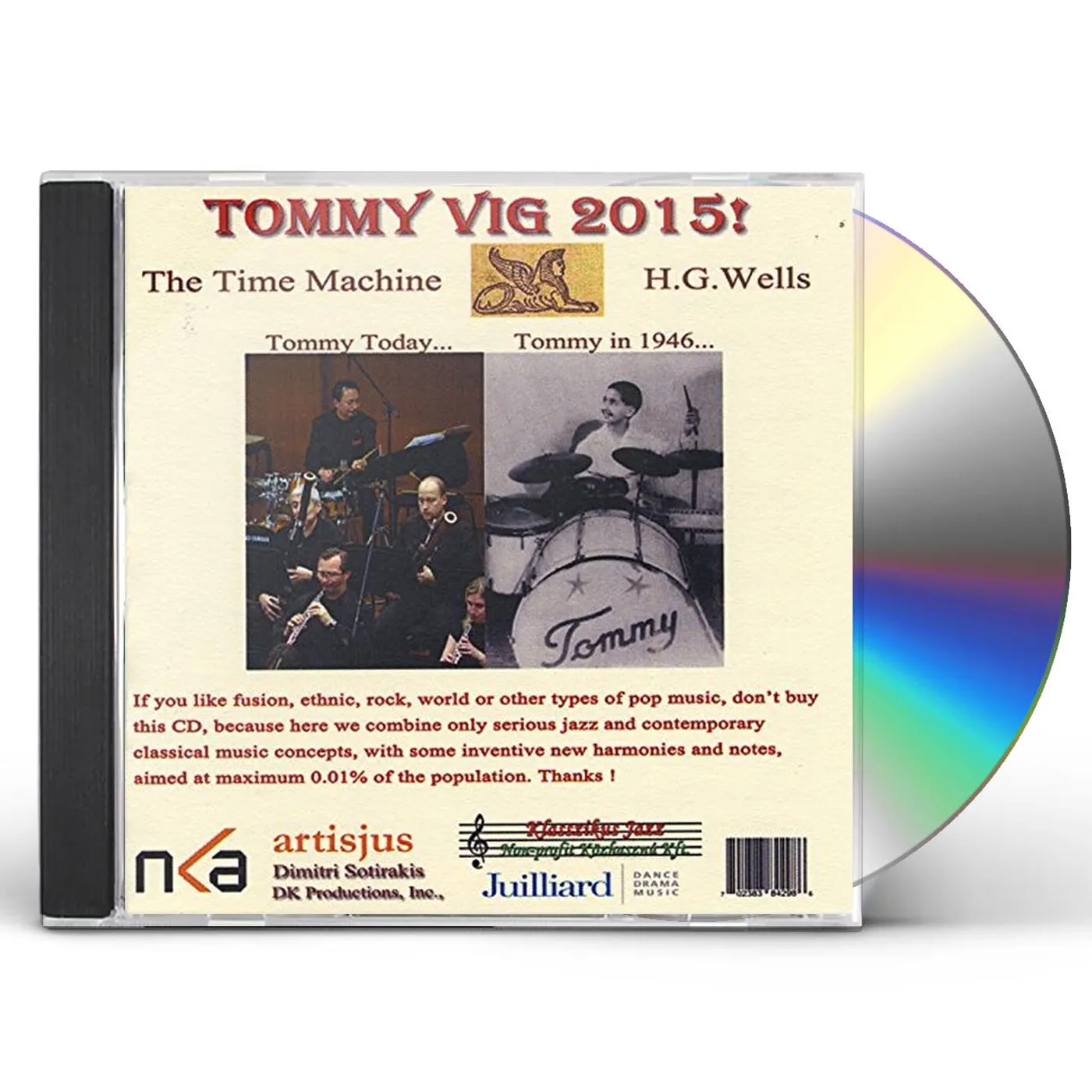 Tommy Vig TIME MACHINE CD
