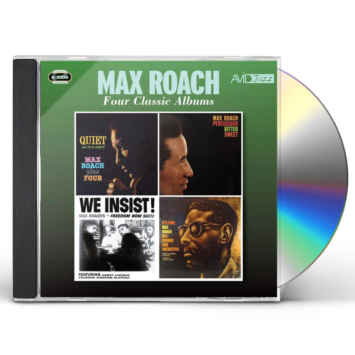 Max Roach QUIET AS IT'S KEPT / PERCUSSION BITTERSWEET / WE INSIST FREEDOM SUITE / IT'S TIME CD