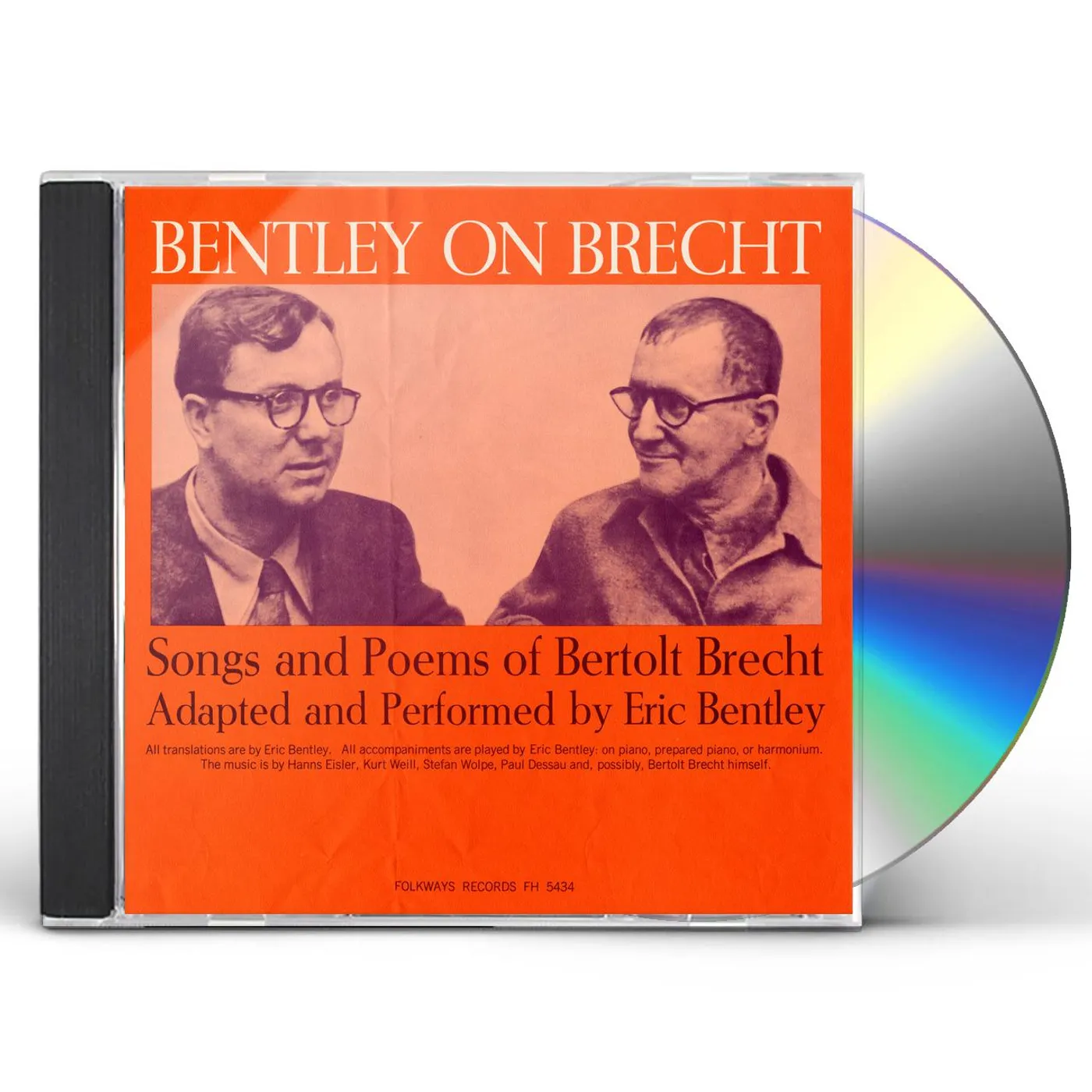 Eric Bentley BENTLEY ON BRECHT: SONGS & POEMS OF BERTOLT BRECHT CD
