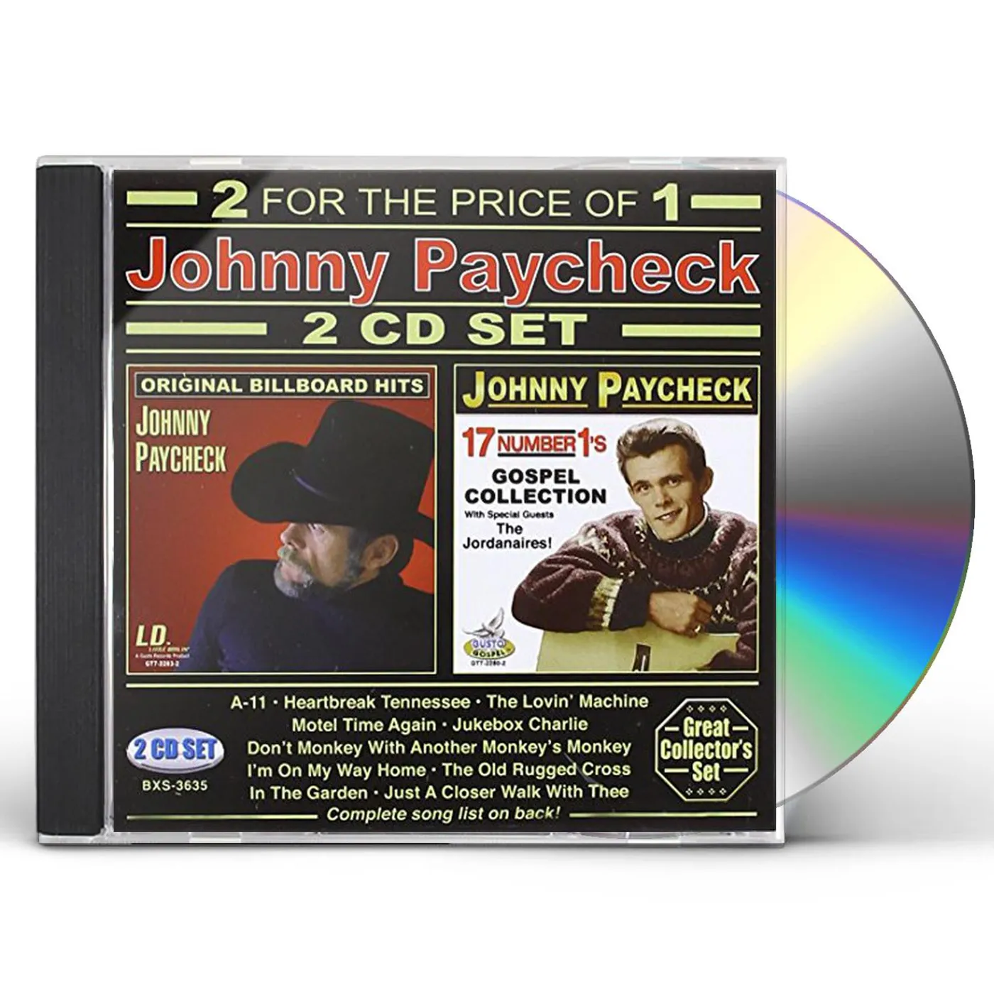 Johnny Paycheck 2 CD SET CD