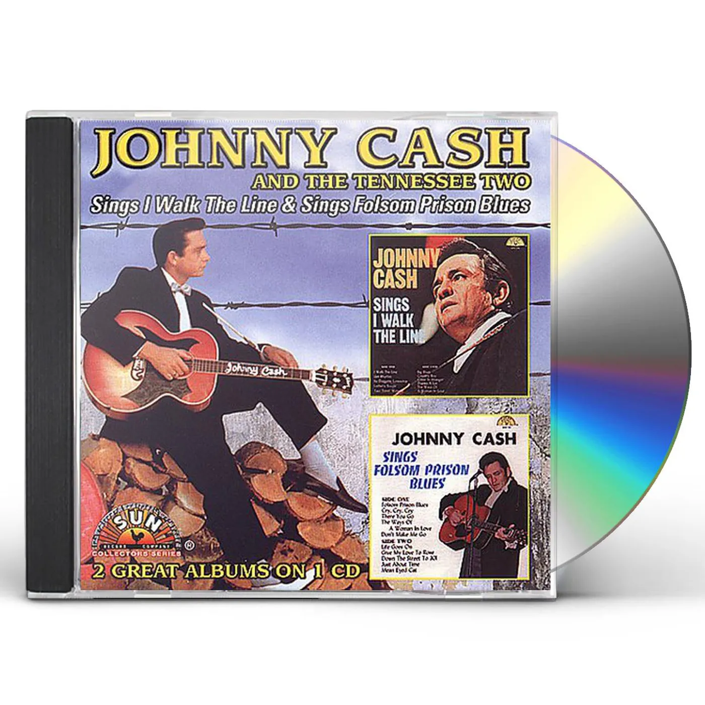 Johnny Cash SINGS I WALK THE LINE / SINGS FOLSOM PRISON BLUES CD