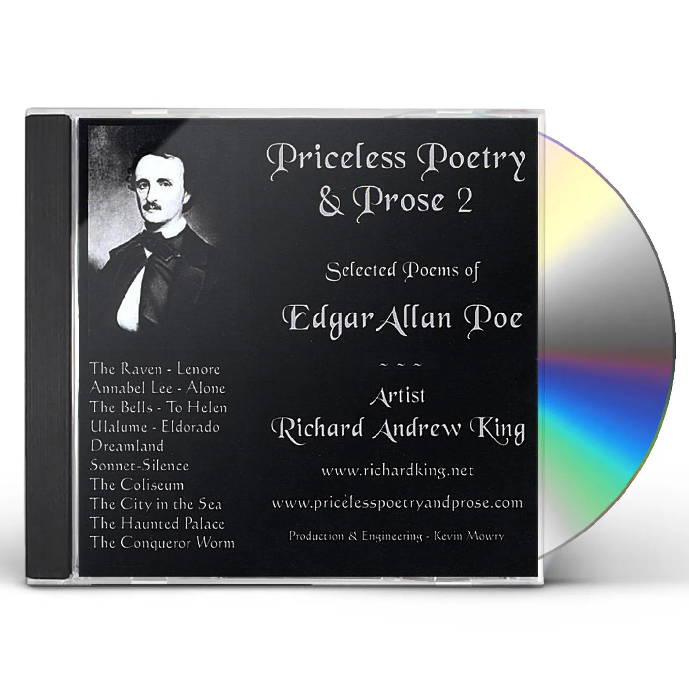 Richard Andrew King PRICELESS POETRY & PROSE 2: SELECTED POEMS OF EDGA CD