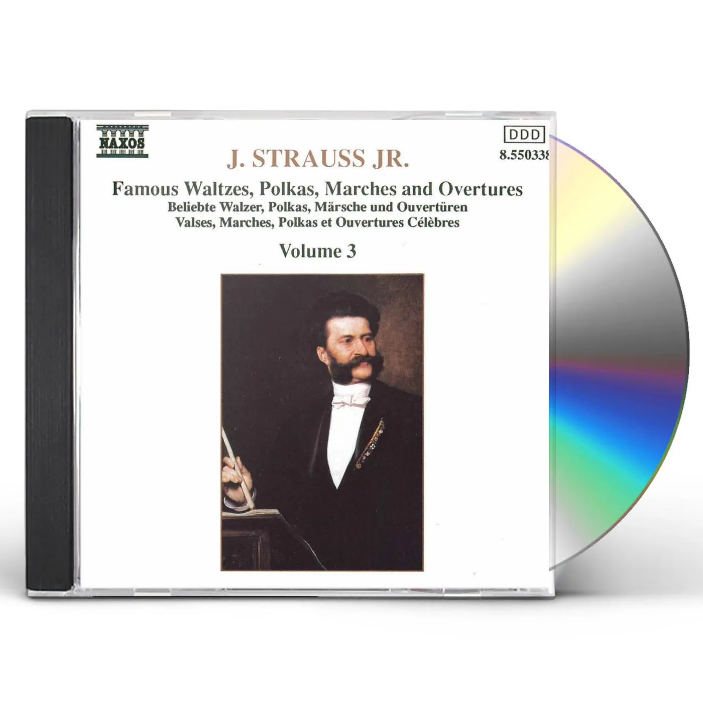 Johann Strauss WALTZES, POLKAS, MARCHES & OVERTURES 3 CD
