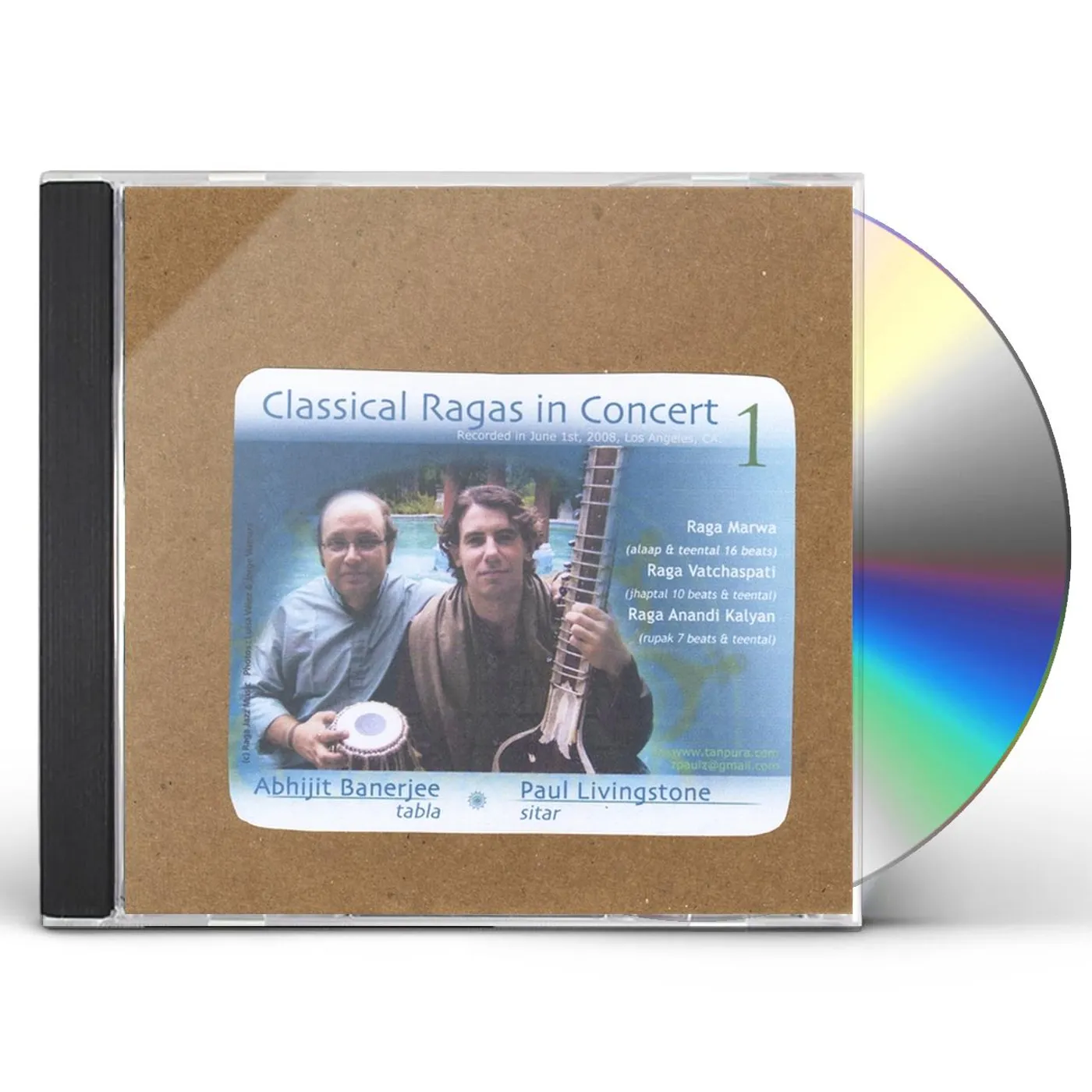 Paul Livingstone CLASSICAL RAGAS IN CONCERT 1 CD