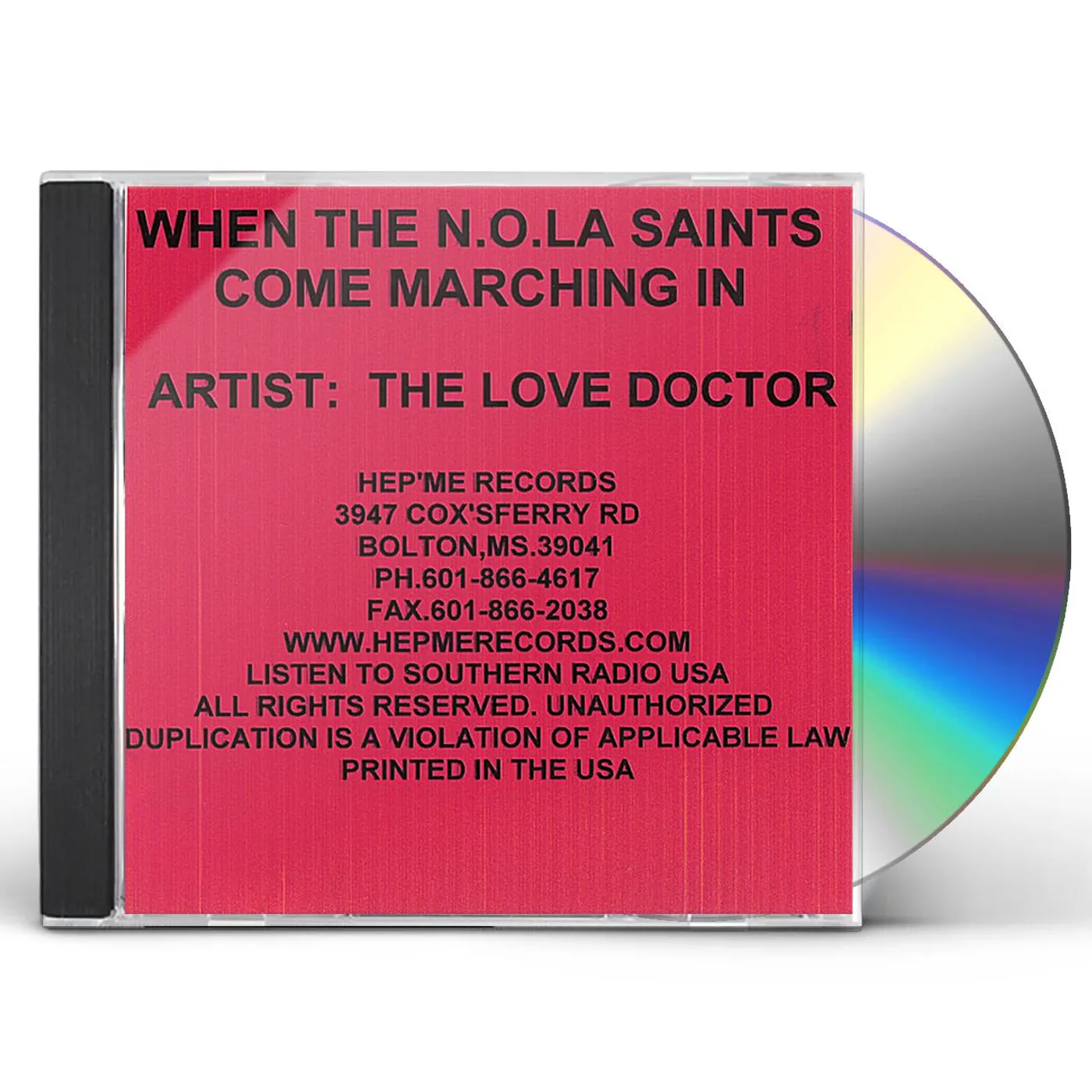 Love Doctor WHEN THE N.O.L.A. SAINTS COME MARCHING IN CD