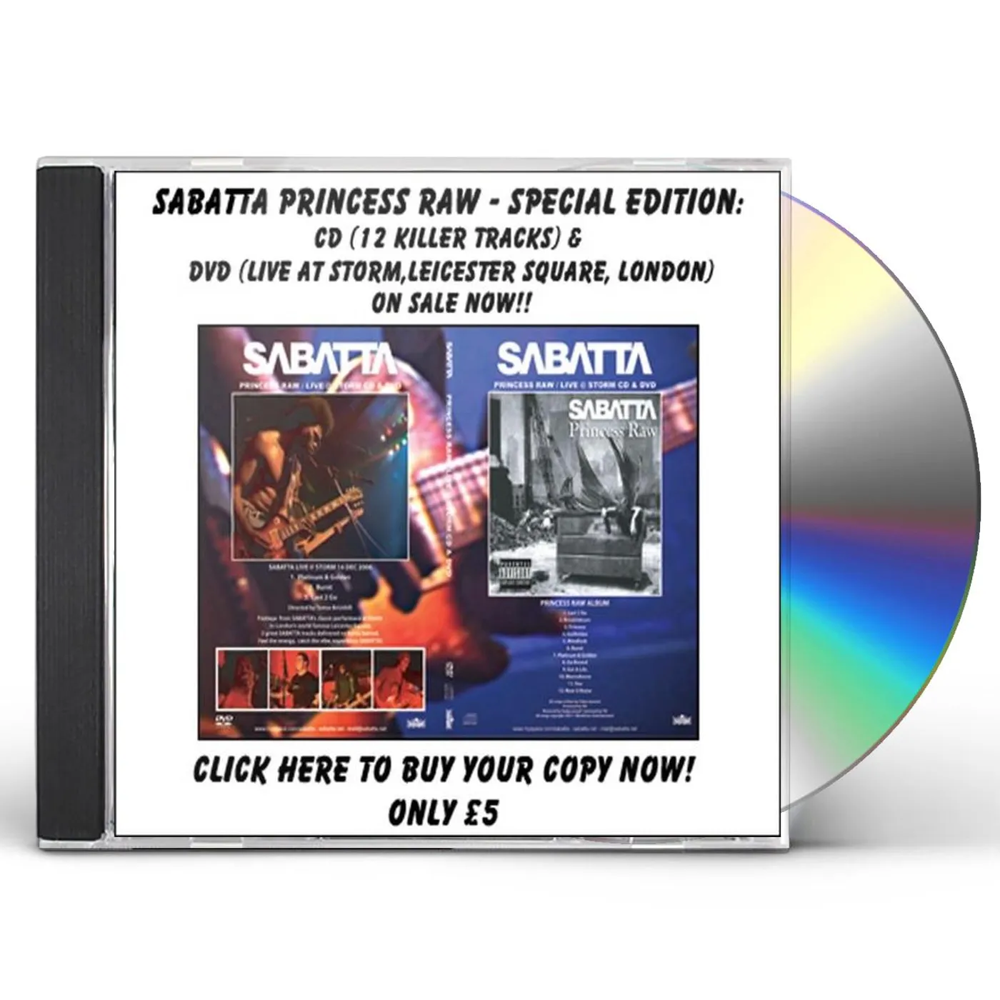 Sabatta PRINCESS RAW (SPECIAL EDITION) CD
