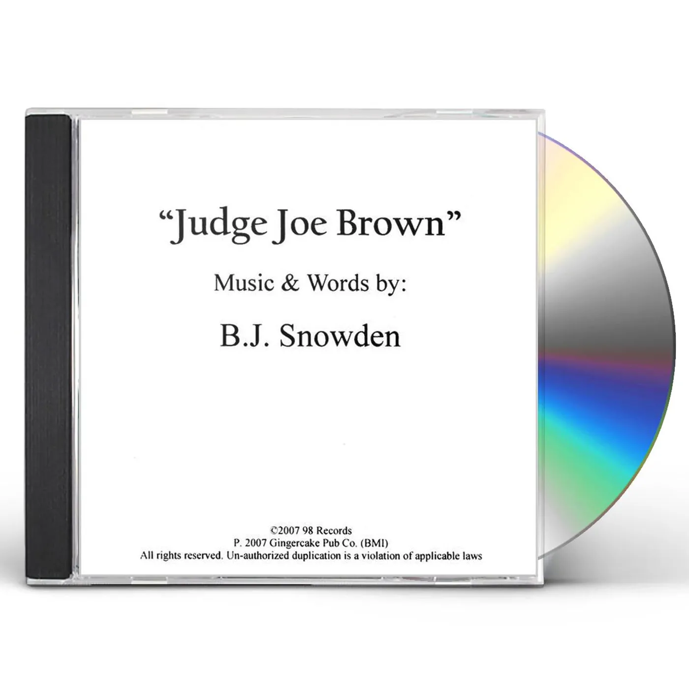 B.J. Snowden JUDGE JOE BROWN CD