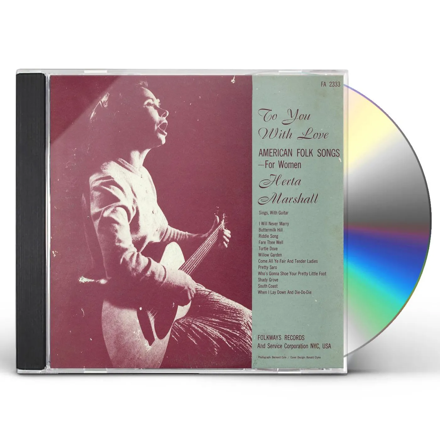 Herta Marshall TO YOU WITH LOVE: AMERICAN FOLK SONGS FOR WOMEN CD
