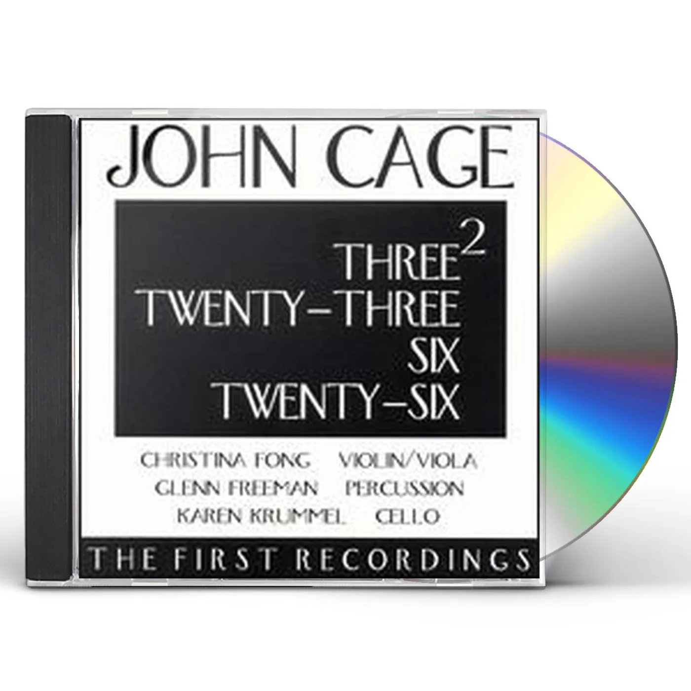 John Cage THREE2 TWENTY-THREE SIX TWENTY-SIX CD