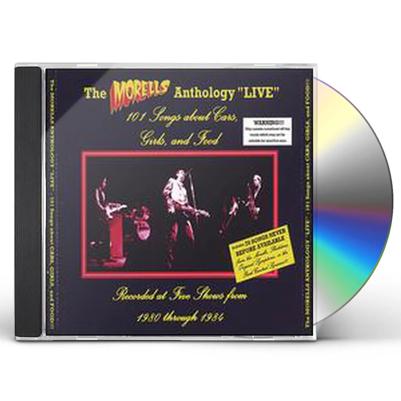 The Morells ANTHOLOGY LIVE: 101 SONGS ABOUT CARS GIRLS & FOOD CD