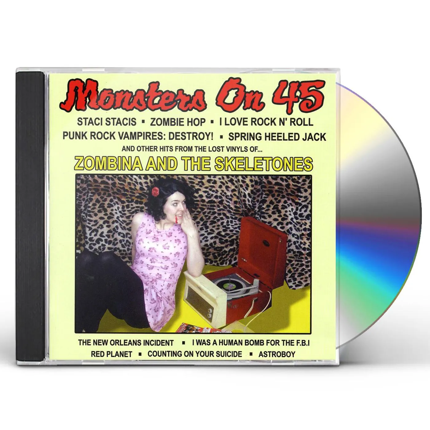 Zombina & The Skeletones MONSTERS ON 45 CD