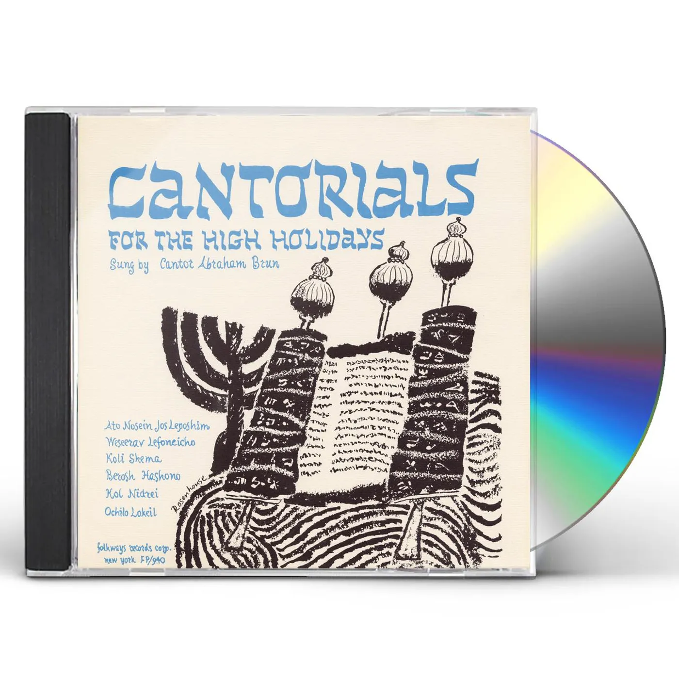 Abraham Brun CANTORIALS HIGH HOLIDAYS: ROSHASHONA YOM KIPPUR CD