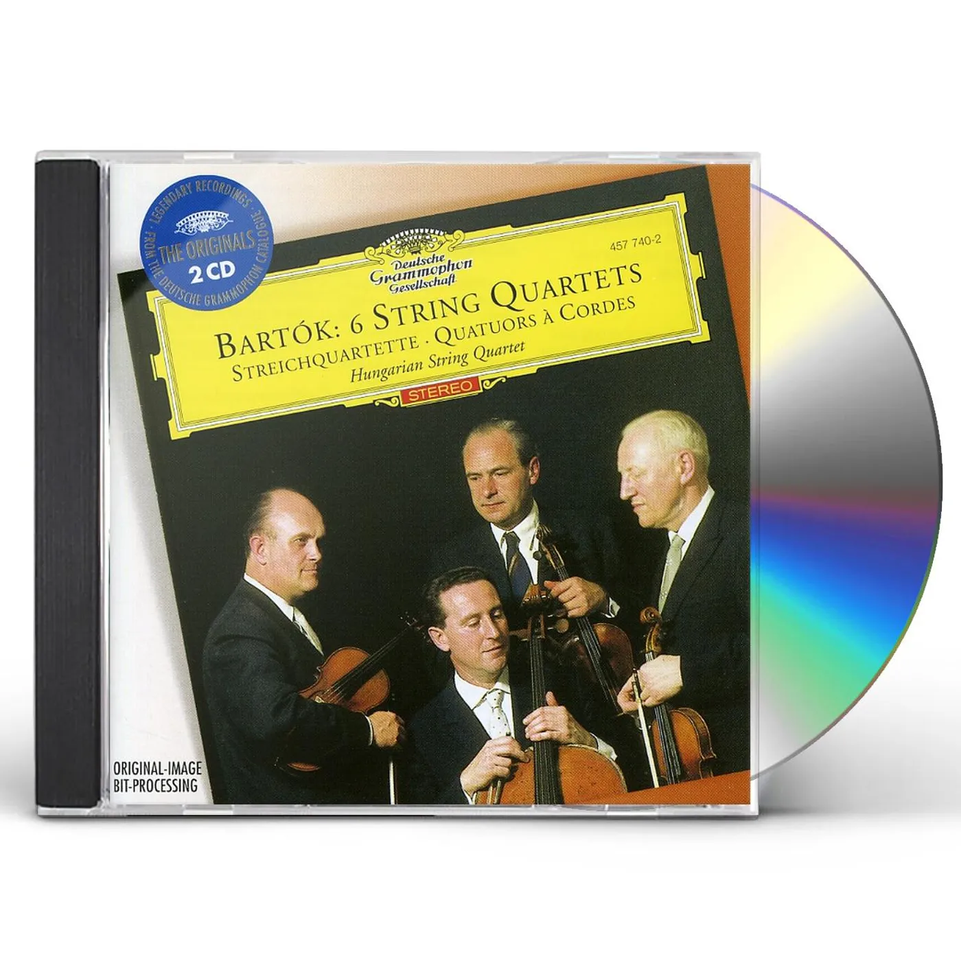 Hungarian String Quartet BARTOK: 6 STRING QUARTETS CD