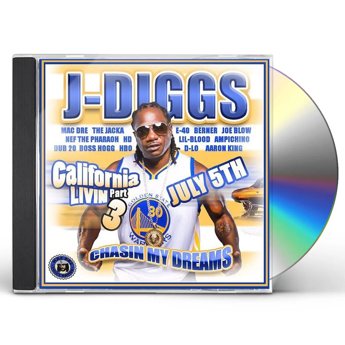 J-Diggs CALIFORNIA LIVIN PT. 3: CHASIN MY DREAMS CD
