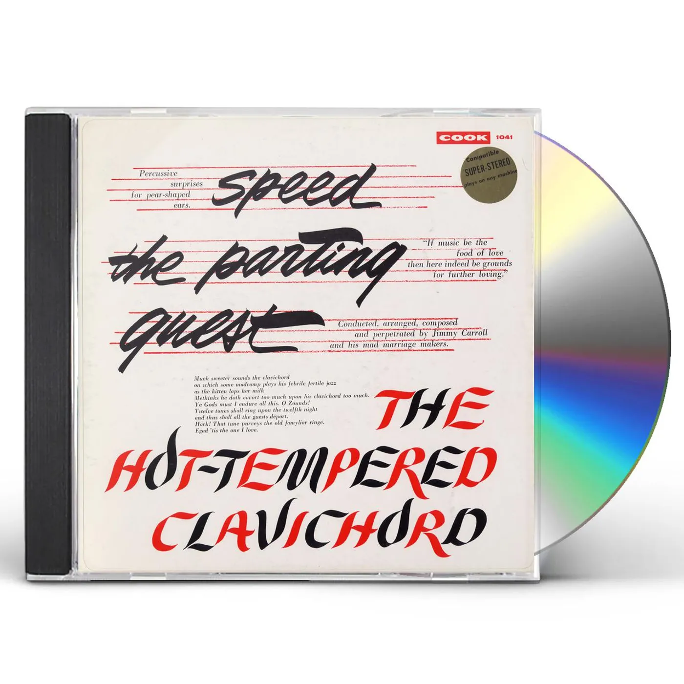 Jimmy Carroll SPEED THE PARTING GUEST HOT-TEMPERED CLAVICHORD CD