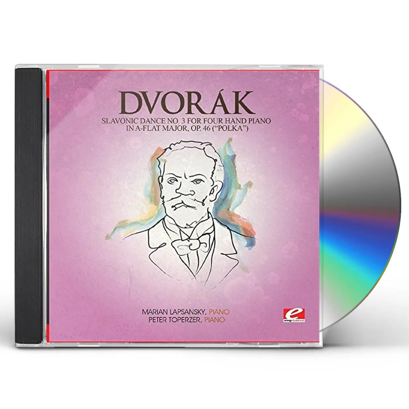 Dvorak SLAVONIC DANCE 3 FOUR HAND PIANO A-FLAT MAJ 46 CD
