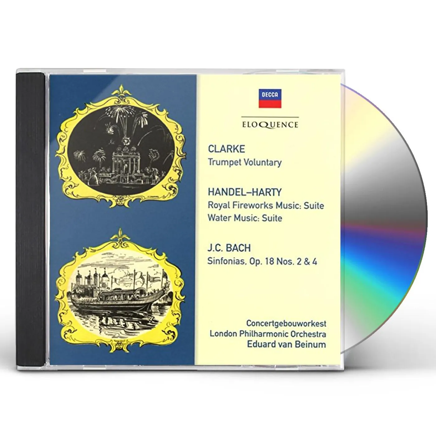 Eduard van Beinum CLARKE / HANDEL / HARTY / J.C. BACH: ORCH WORKS CD