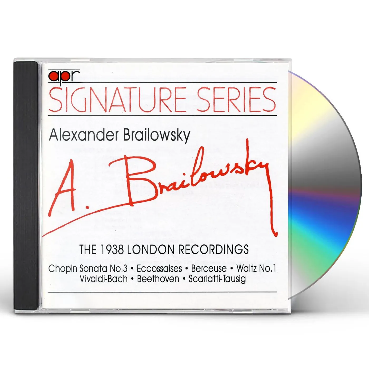 Alexander Brailowsky 1938 LONDON HMV RECORDINGS CD