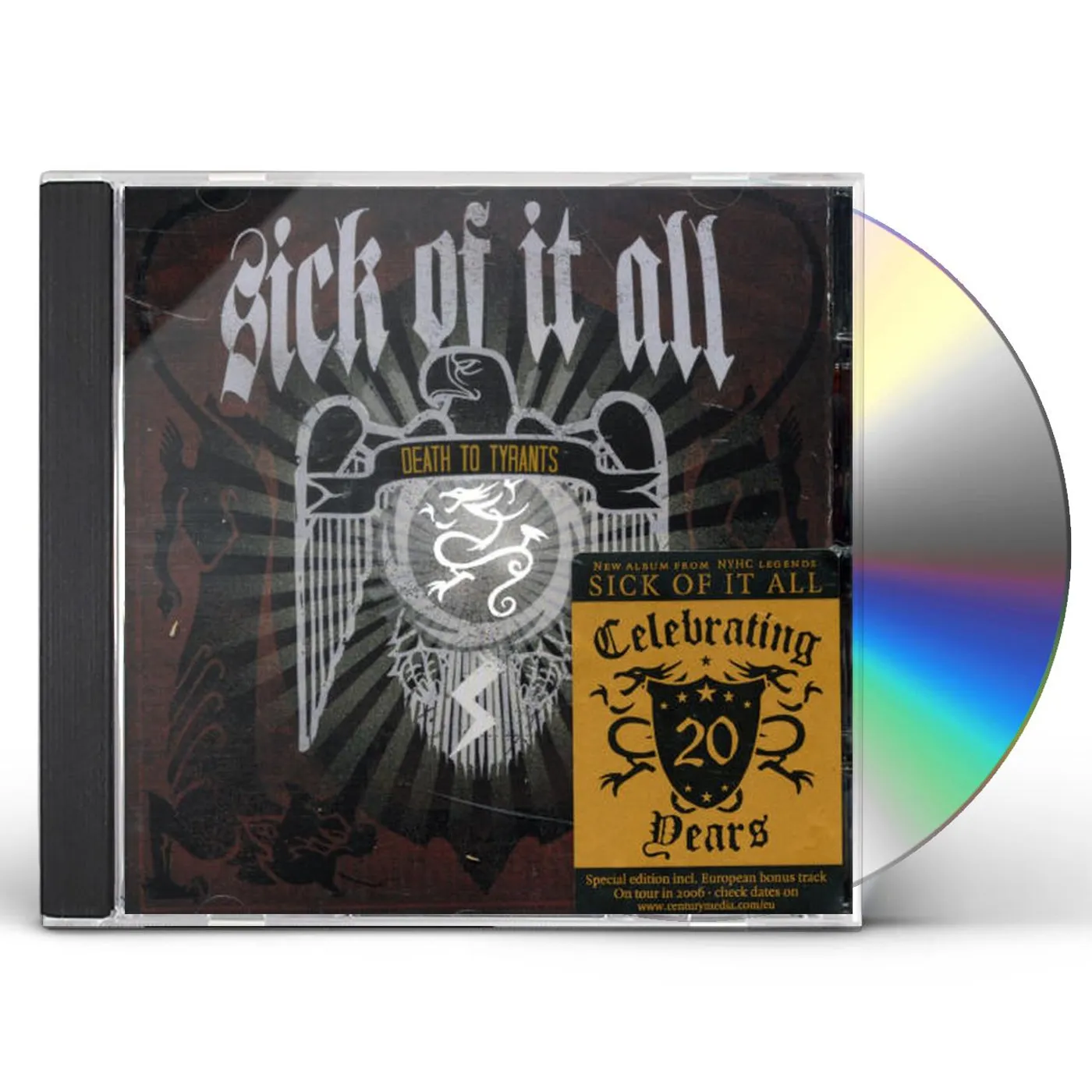 Sick Of It All DEATH TO TYRANTS CD