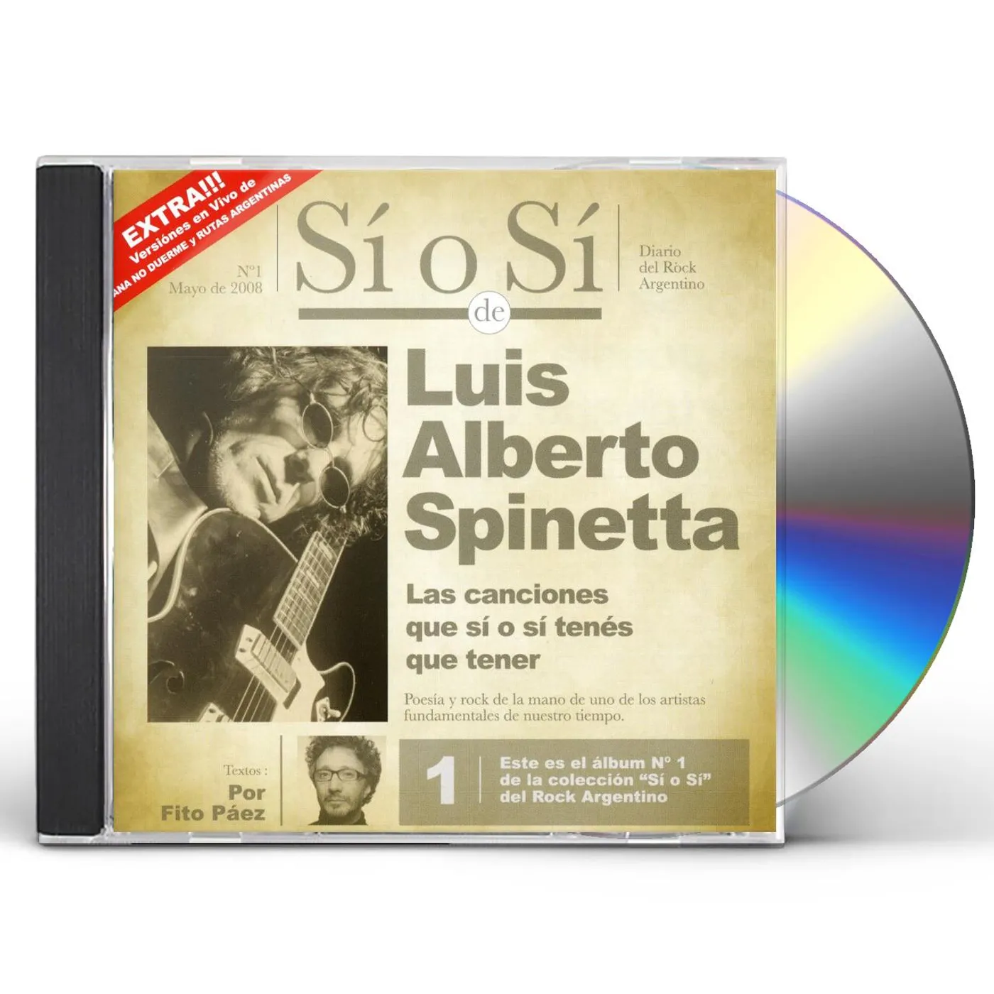 Luis Alberto Spinetta SI O SI: DARIO DEL ROCK ARGENTINO CD