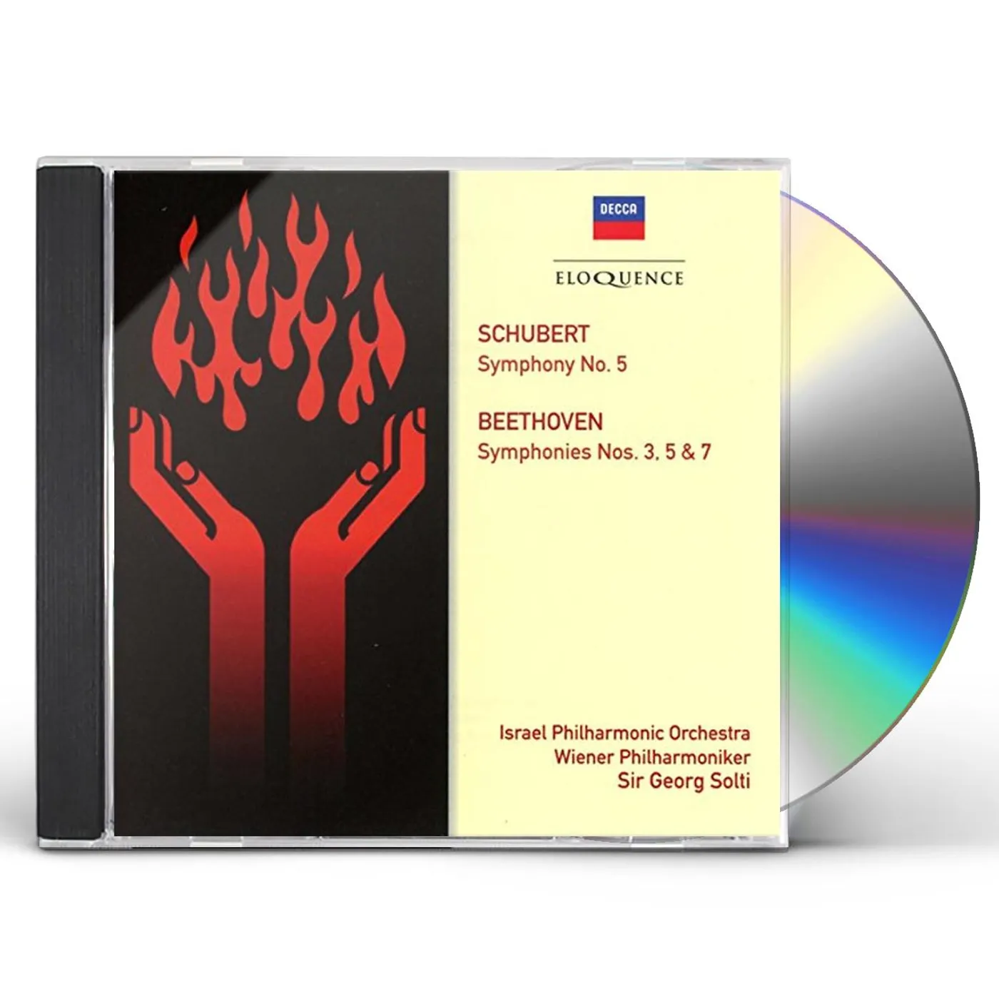 Beethoven / Georg Solti BEETHOVEN: SYMPHONIES 3 5 & 7 / SCHUBERT: SYMPHONY CD