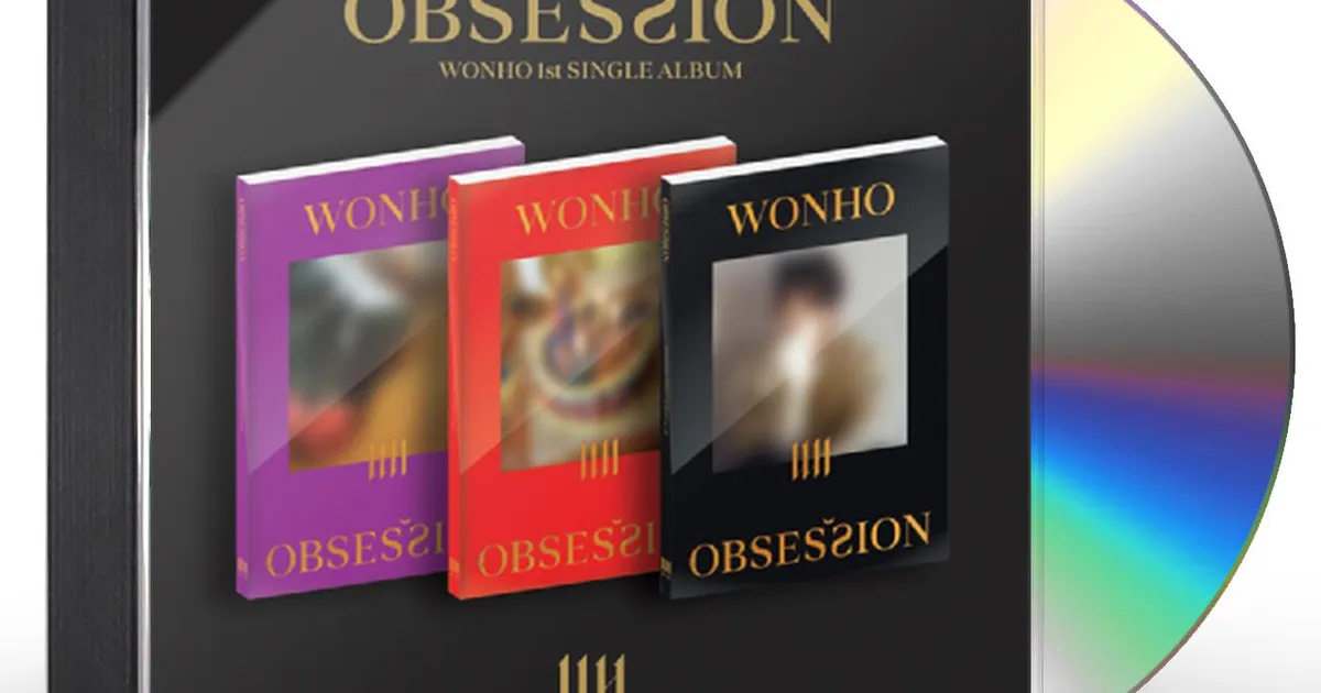 WONHO ウォノ トレカ+ステッカー OBSESSION Wonho 1st Single Album Obsession Official Photocard Monsta X