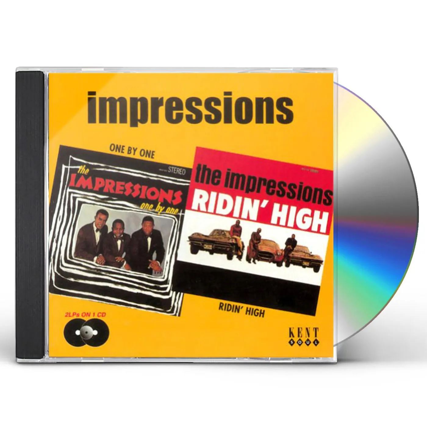 The Impressions ONE BY ONE / RIDING HIGH CD