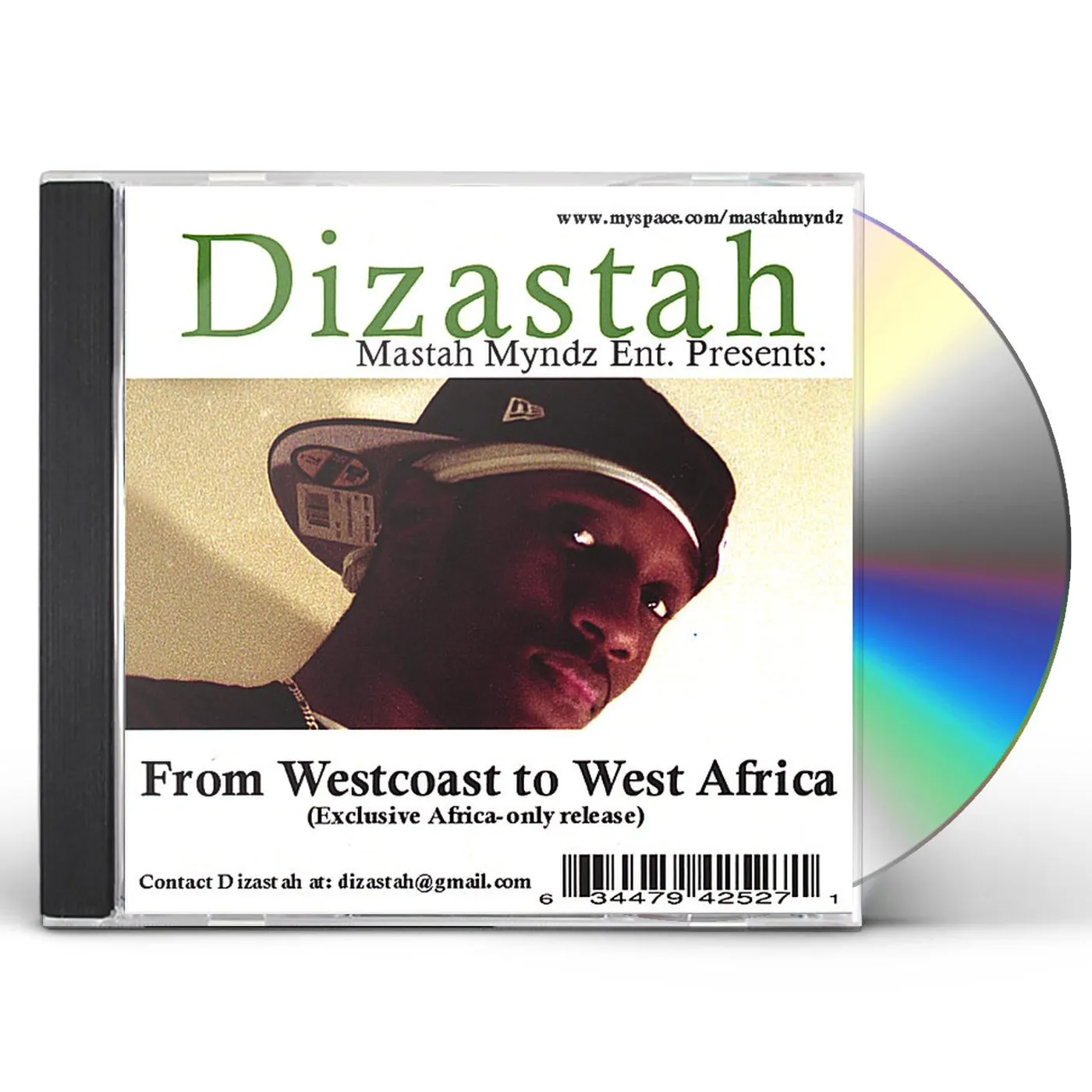 Dizastah FROM WESTCOAST TO WEST AFRICA MIXTAPE CD
