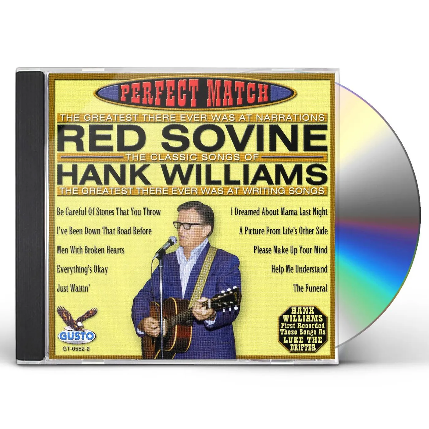 Red Sovine PERFECT MATCH-SONGS OF HANK WILLIAMS CD
