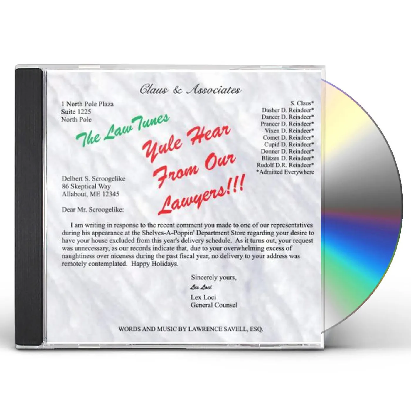 Lawrence Savell YULE HEAR FROM OUR LAWYERS CD
