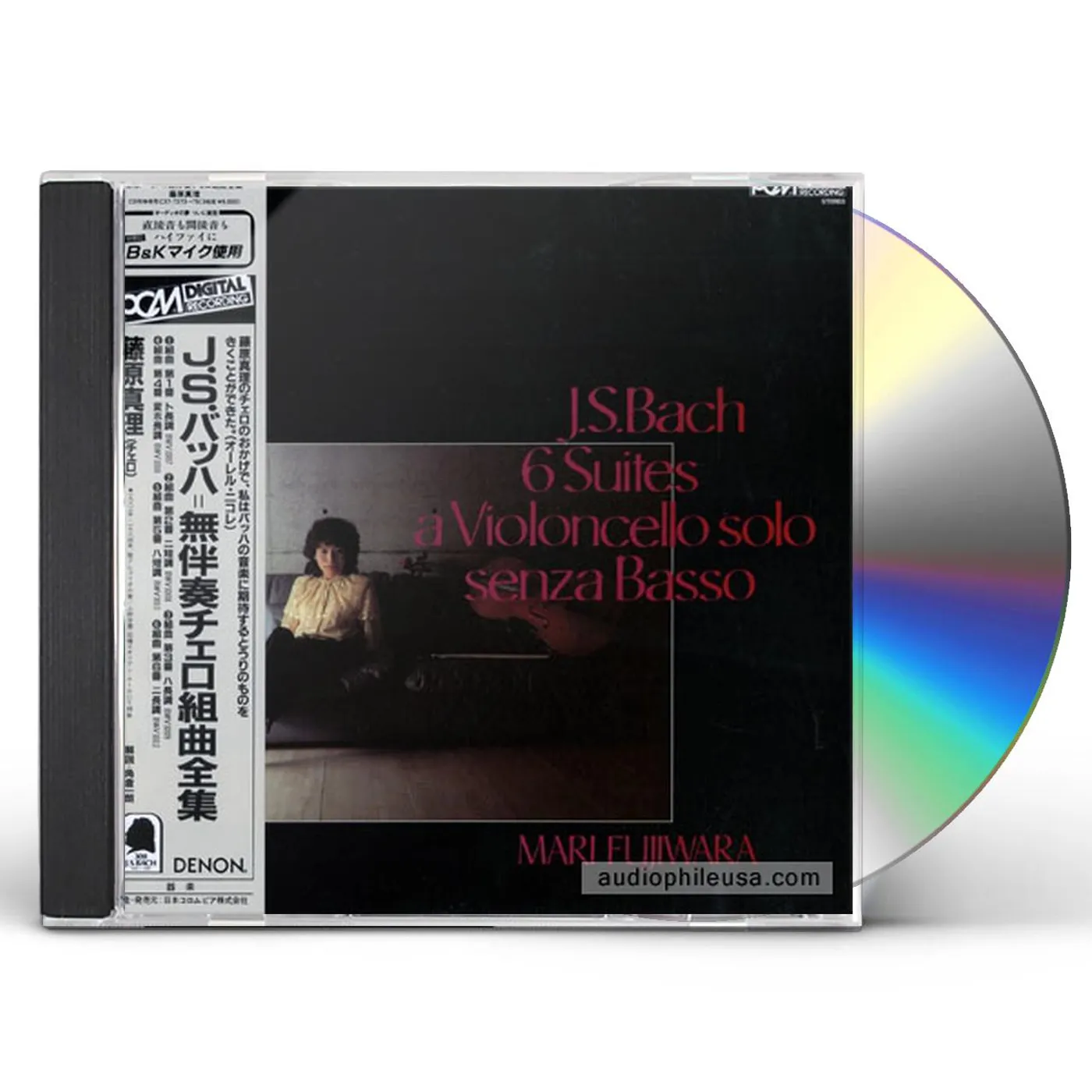 Mari Fujiwara J. S. BACH: 6 SUITES FOR VIOLONCELLO S CD