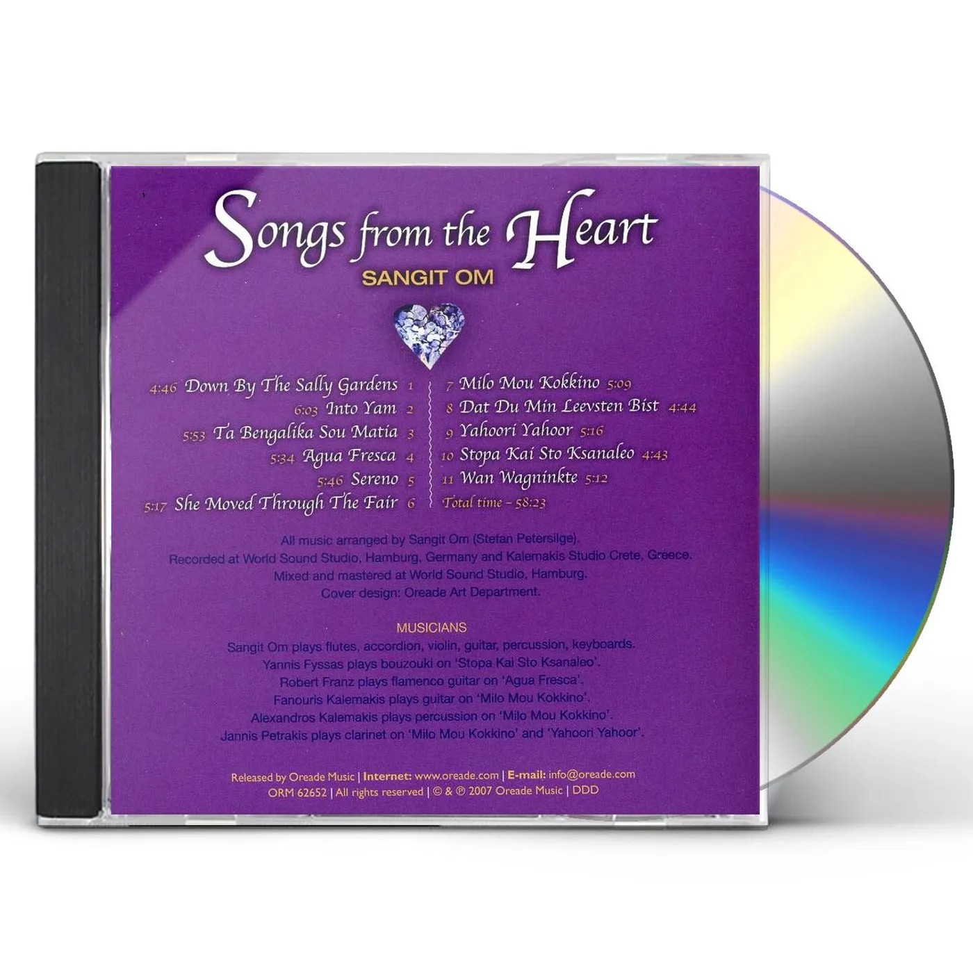 Sangit Om SONGS FROM THE HEART CD