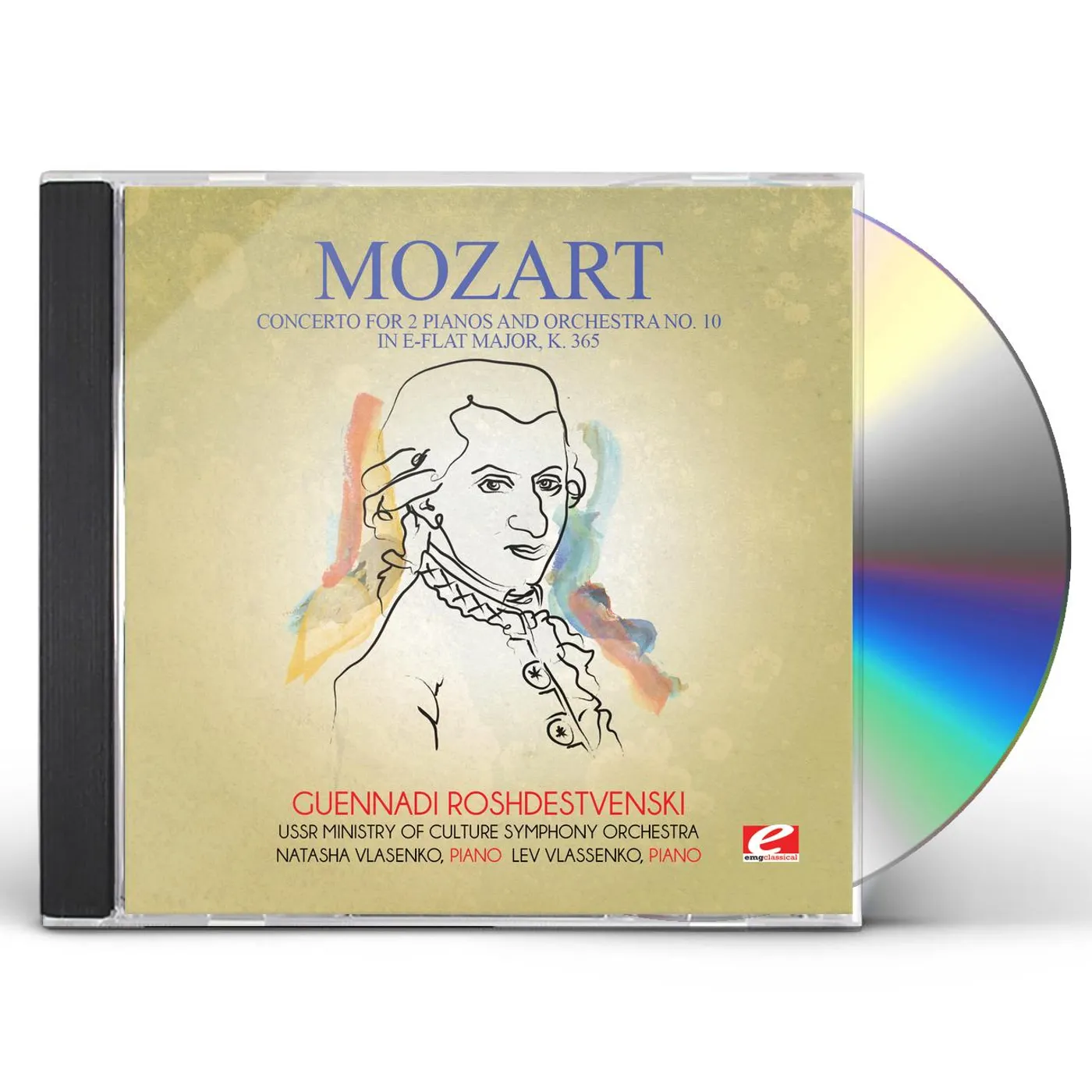 Wolfgang Amadeus Mozart CONCERTO FOR 2 PIANOS & ORCHESTRA NO. 10 IN E-FLAT CD
