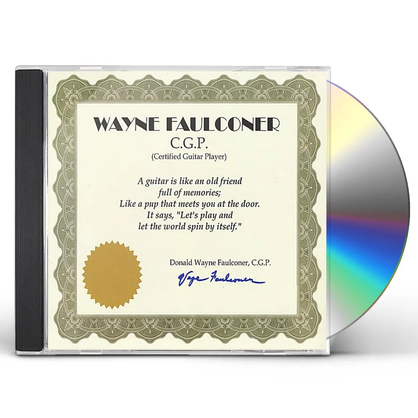 WAYNE FAULCONER C.G.P (CERTIFIED GUITAR PLAYER) CD