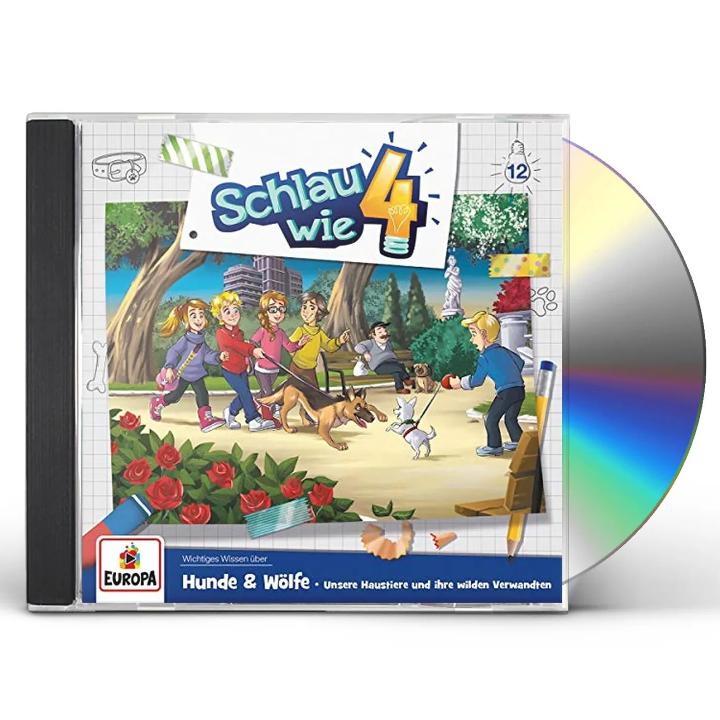 Schlau wie Vier 012/HUNDE UND WOLFE UNSERE HAUSTIERE UN CD
