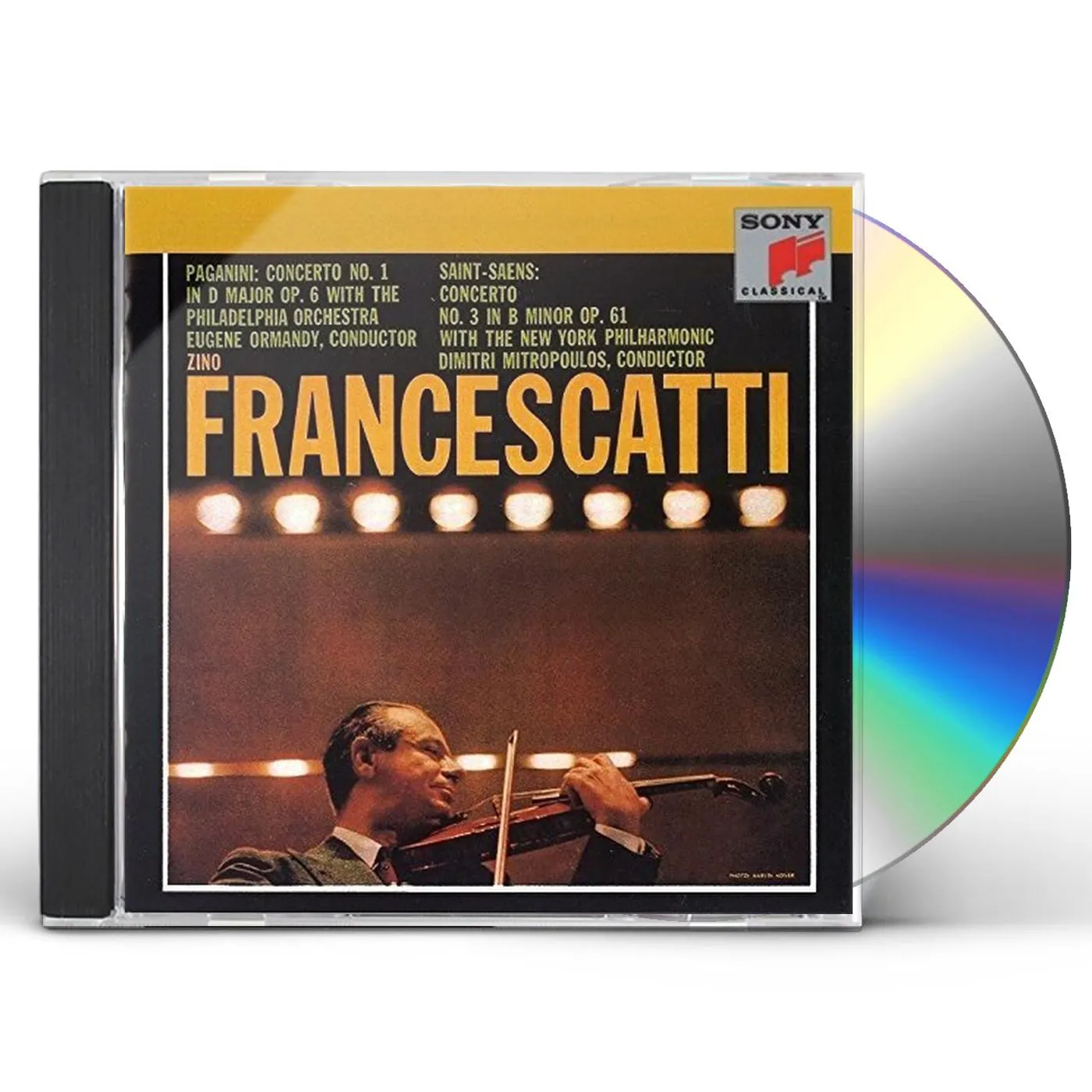 Zino Francescatti PAGANINI: CONCERTO NO. 1 IN D OP. 6 & SAINT-SAENS: CONCERTO CD