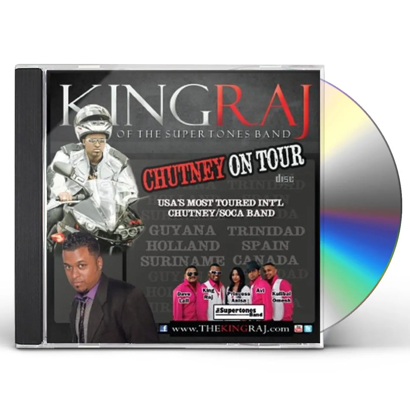 King Raj & The Supertones Band CHUTNEY ON TOUR CD
