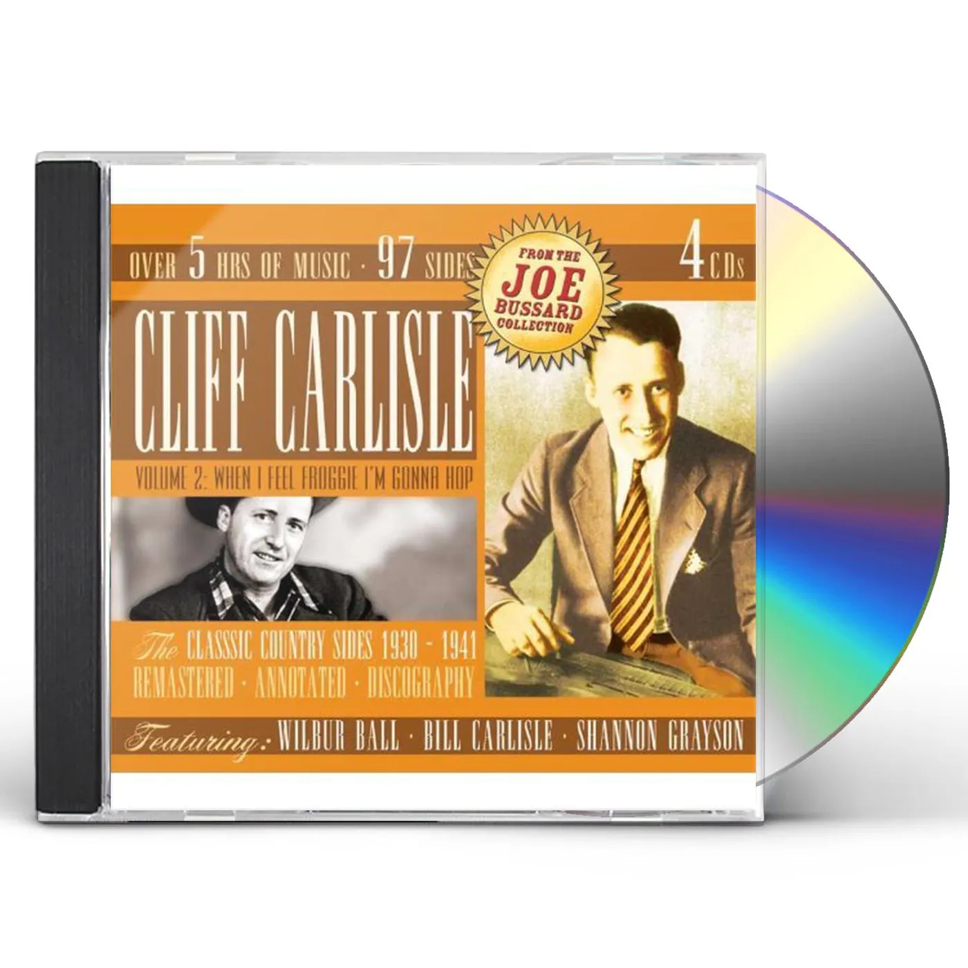 Cliff Carlisle VOLUME 2: WHEN I FEEL FROGGIE IM GONNA HOP CD