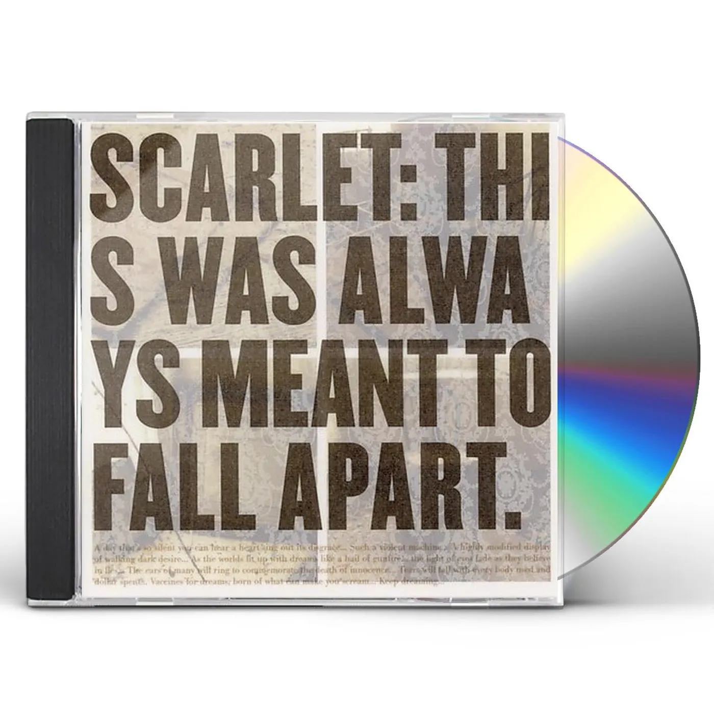 Scarlet THIS WAS ALWAYS MEANT TO FALL APART CD