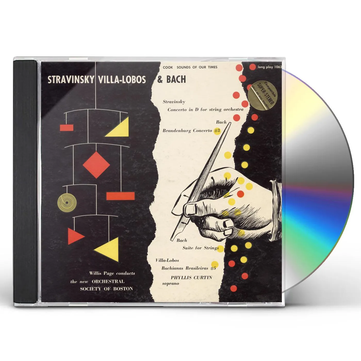 New Orchestral Society of Boston STRAVINSKY VILLA LOBOS AND BACH CD